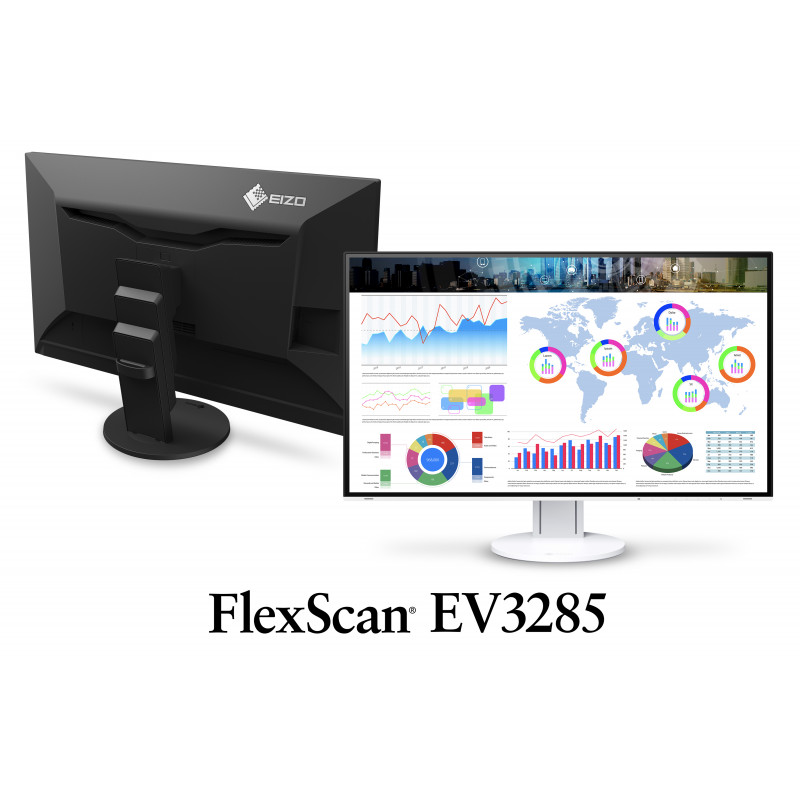 Ecran large bureautique EIZO FlexScan 32 pouces EV3285 Noir